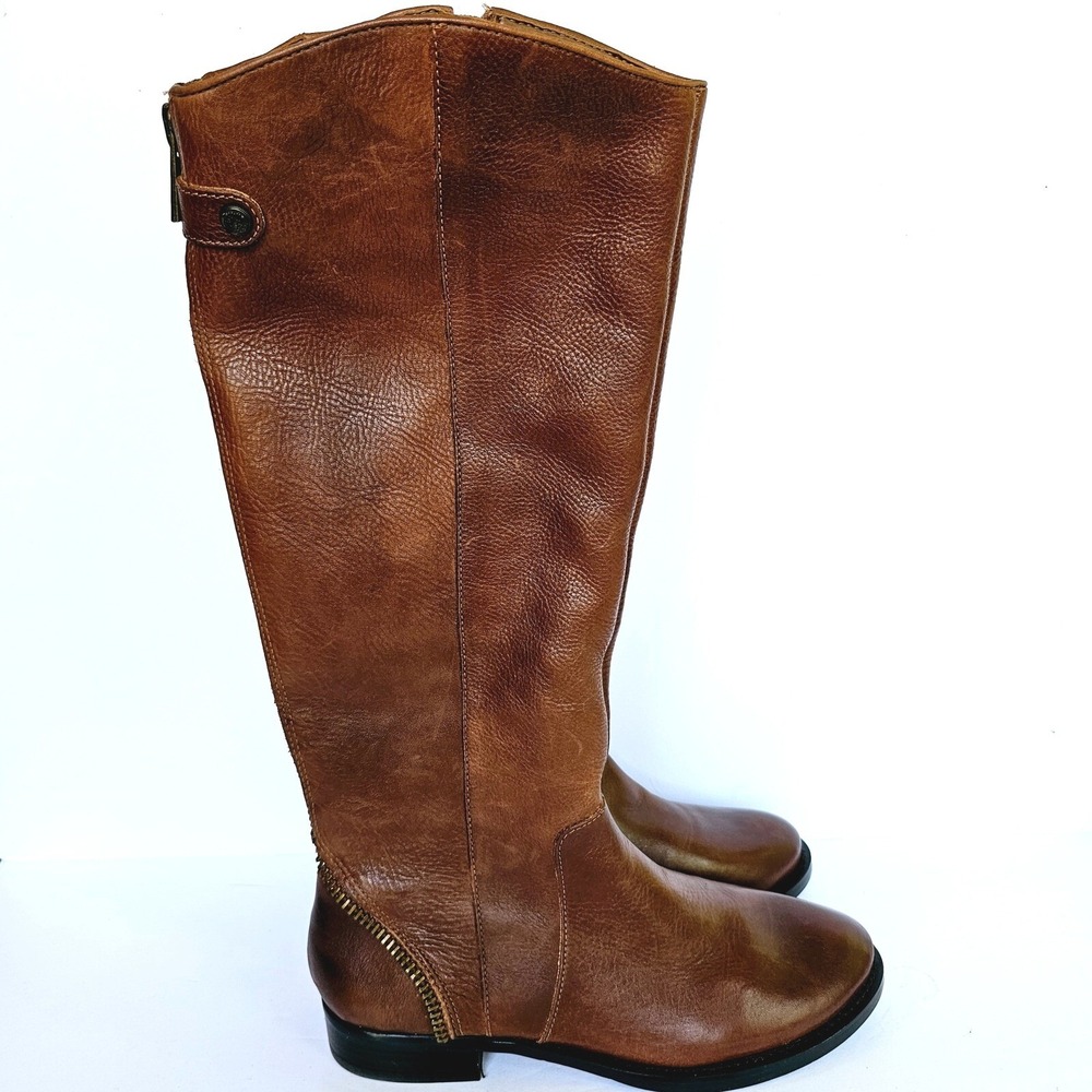 Arturo Chiang Falicity Brown Leather‎ Tall Riding Boots 9M Equestrian Classic